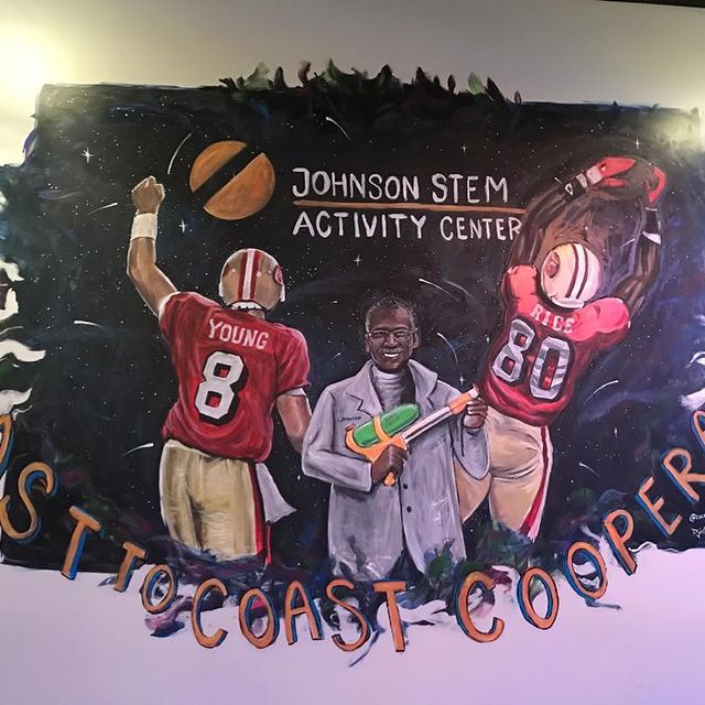 Johnson STEM Activity Center painting
